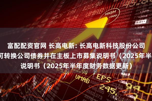 富配配资官网 长高电新: 长高电新科技股份公司向不特定对象发行可转换公司债券并在主板上市募集说明书（2025年半年度财务数据更新）