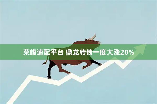 荣峰速配平台 鼎龙转债一度大涨20%